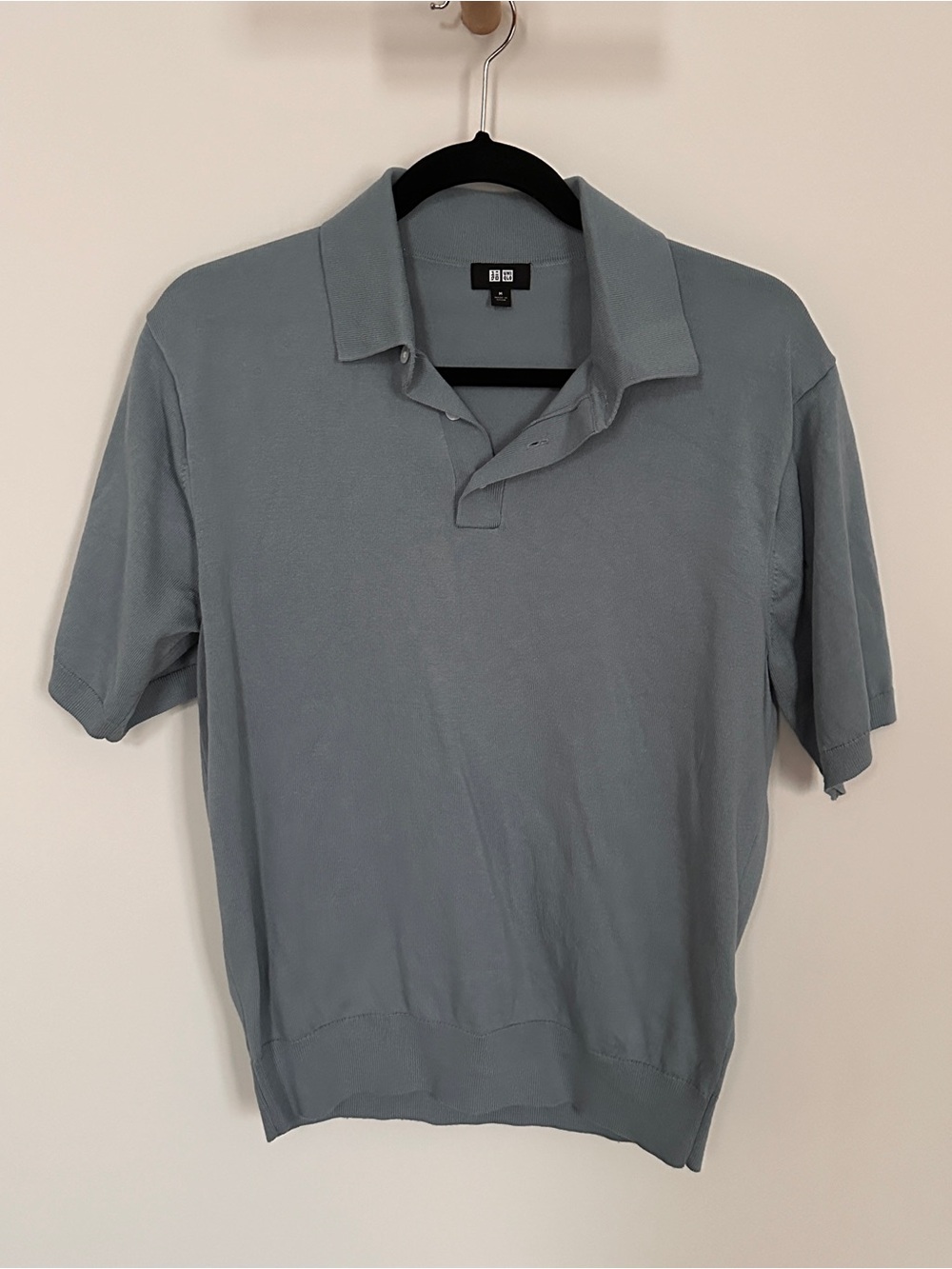 Uniqlo Men's Short-Sleeve Polo — Dusty Blue